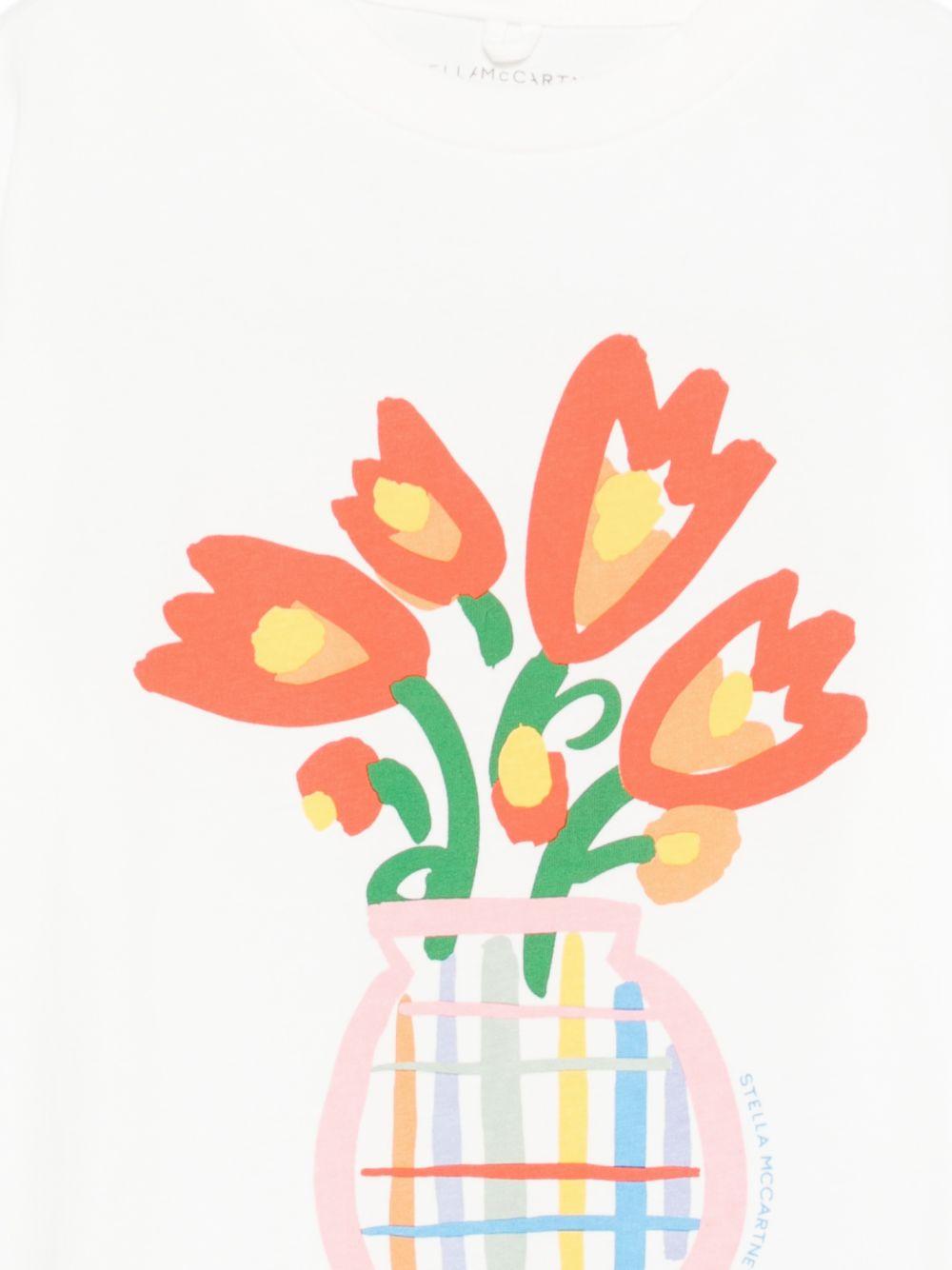 T-shirt bianca per bambina TY8B41Z0434 101 Stella McCartney Kids 