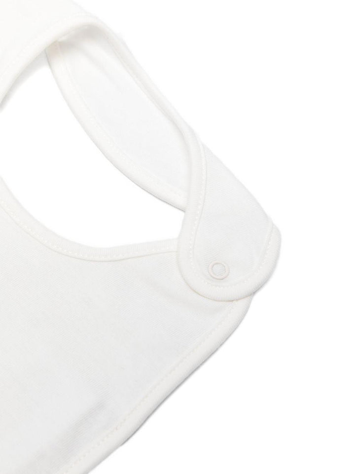 Kit cappello/bavetta bianco per neonato MUY099LCA19 10063 Moschino Kids 