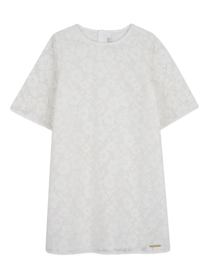 Abito bianco sporco per bambina R30593 117 Michael Kors Kids 