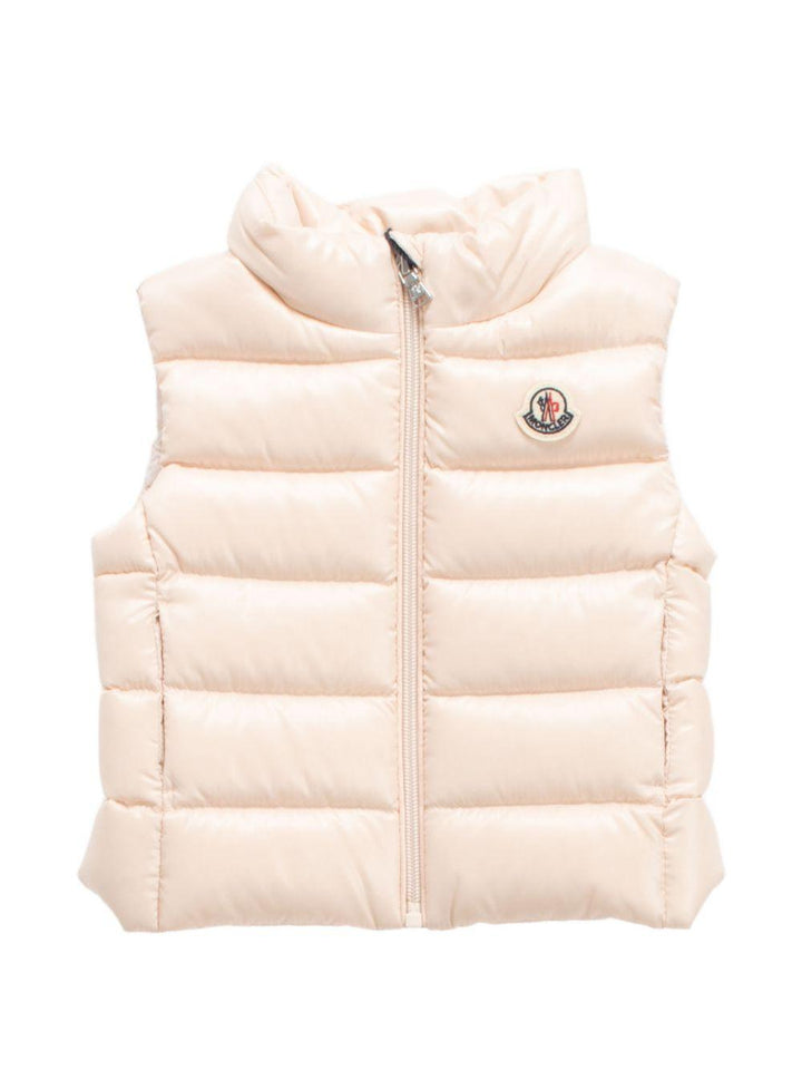 Gilet rosa chiaro per neonata 9511A00020597Z8 529 Moncler Kids 