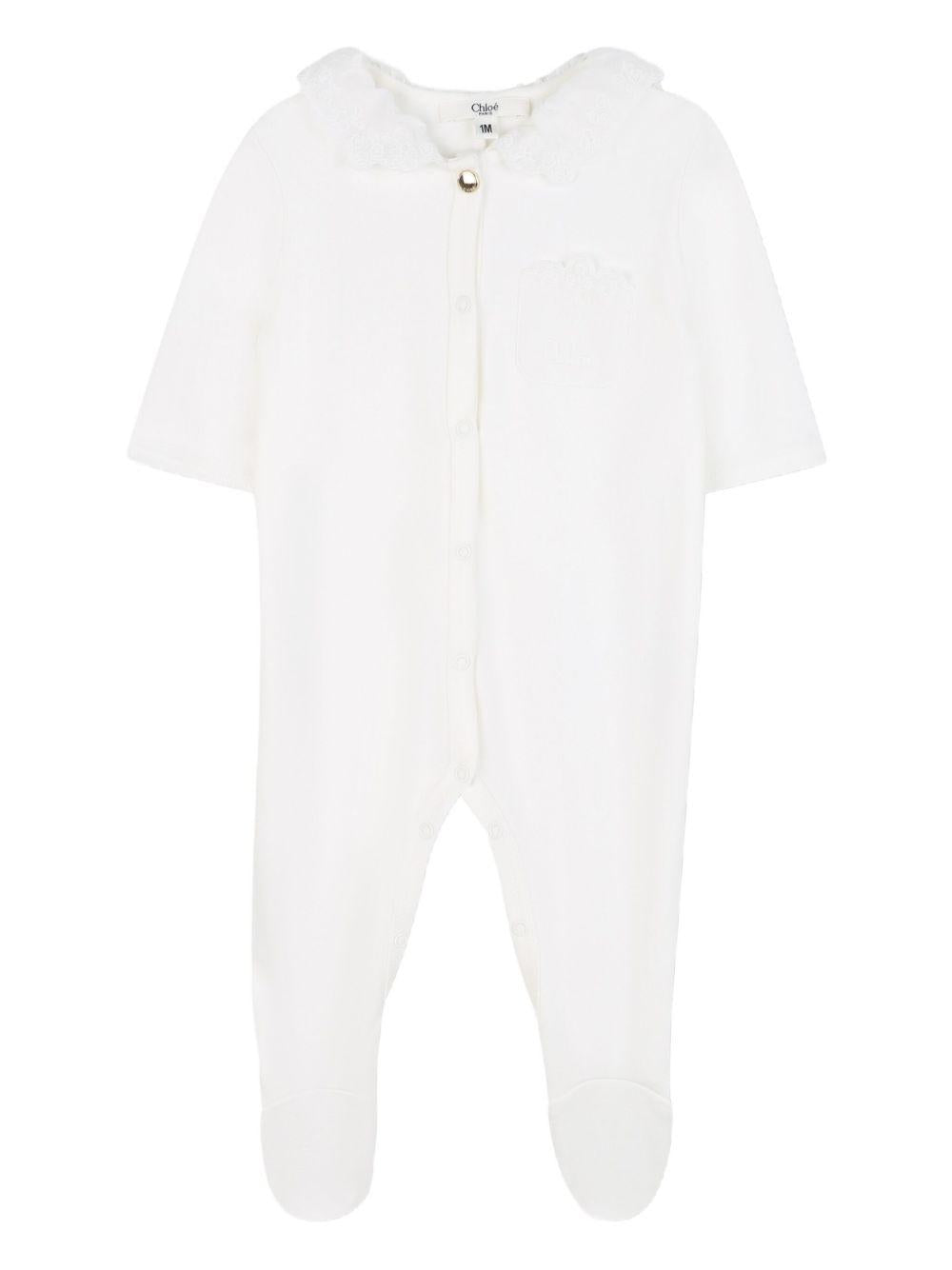 Pigiama bianco sporco per neonata C20776 117 Chloe 