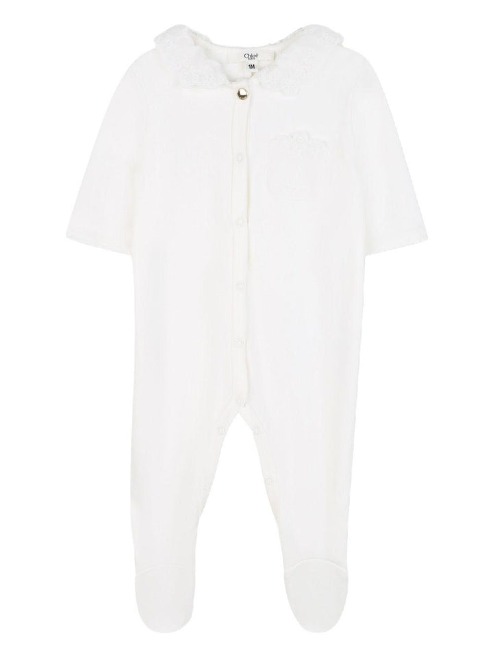 Pigiama bianco sporco per neonata C20776 117 Chloe 