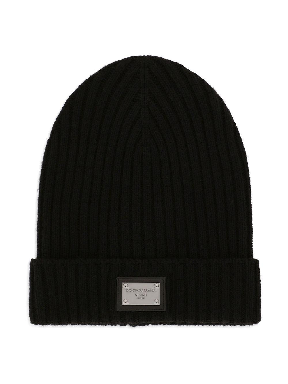 Cappello nero per bambino LBKH82JCVD6 N0000 Dolce & Gabbana Kids 