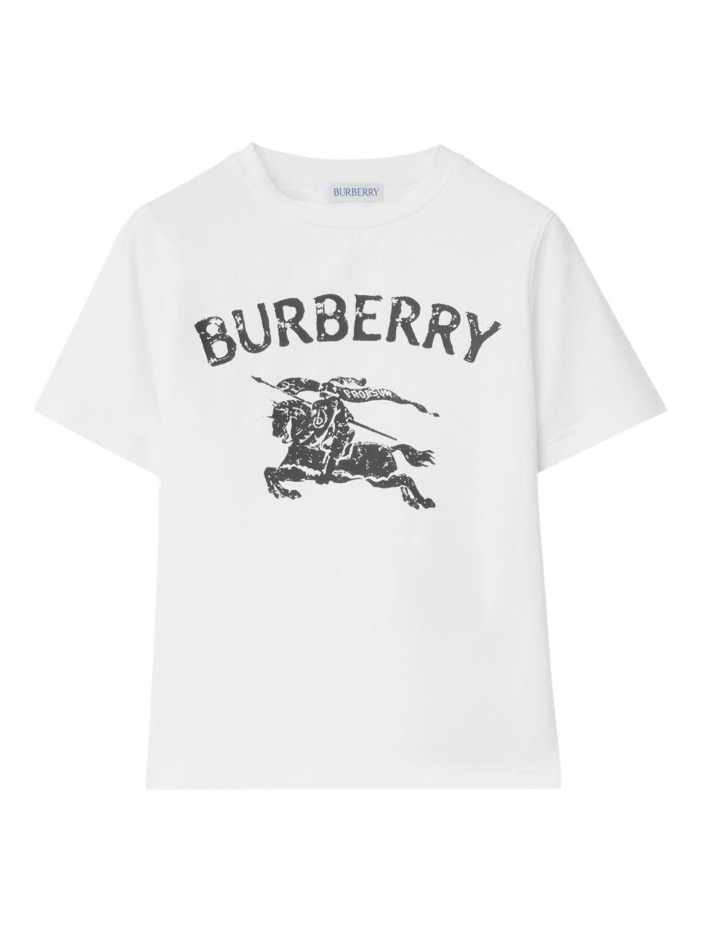 T-shirt bianca per bambino 8117319 A1464 Burberry Kids 