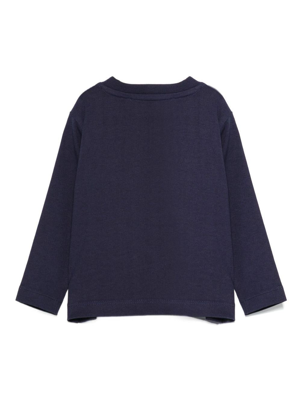 T-shirt blu navy per neonato TIA25017TS PEA Trussardi Kids 