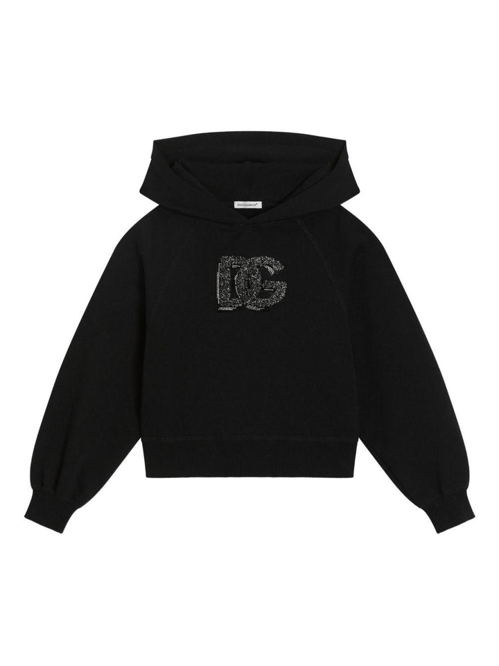 Felpa nera per bambino L5JWCBG7PHM N0000 Dolce & Gabbana Kids 