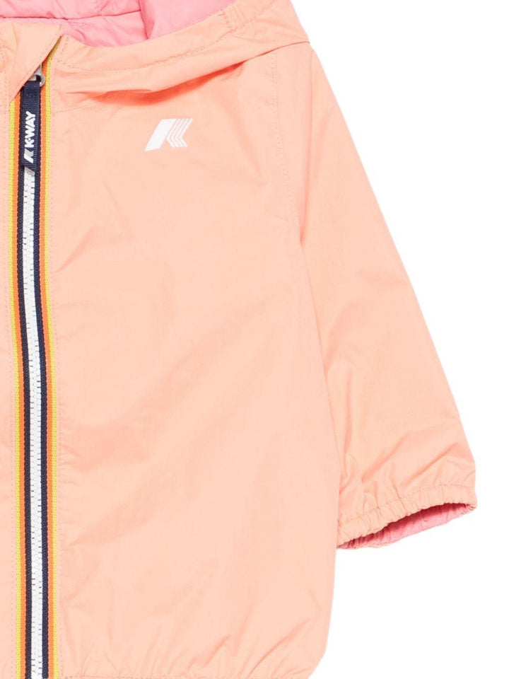 Giubbotto rosa/arancione per neonata K2123IW C54 K-Way Kids 