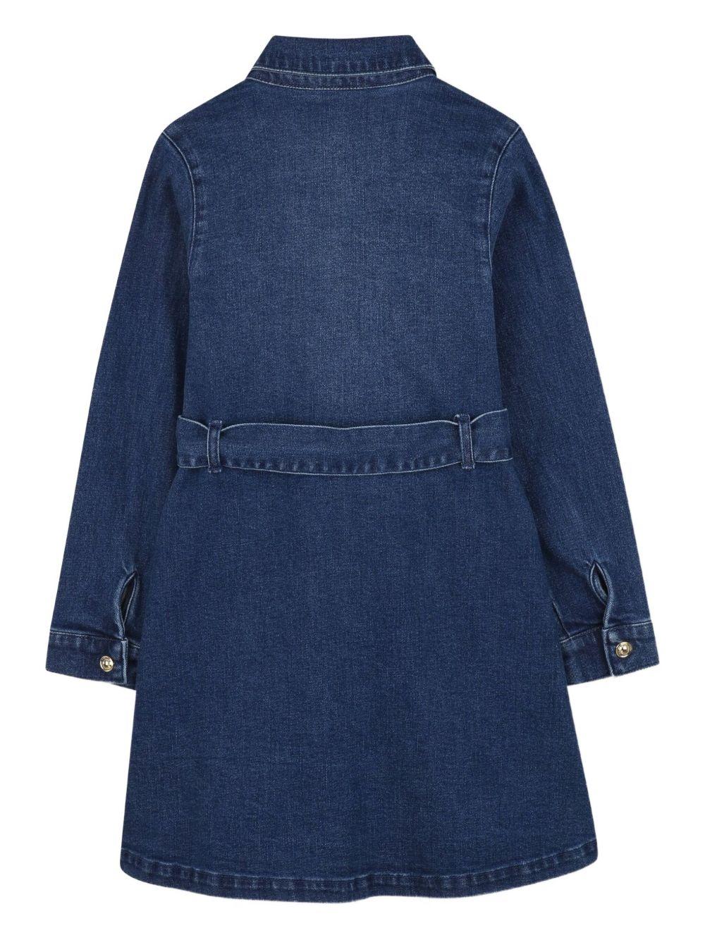 Abito in denim blu per bambina R30480 Z10 Michael Kors Kids 