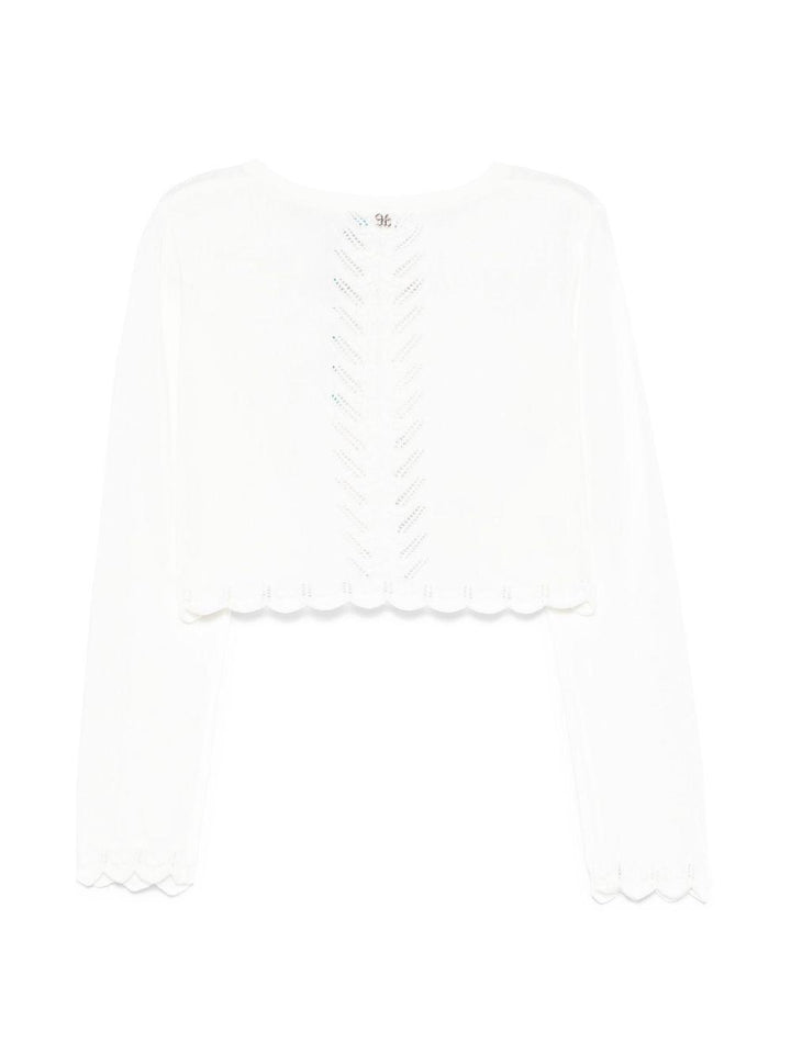 Cardigan bianco per bambina