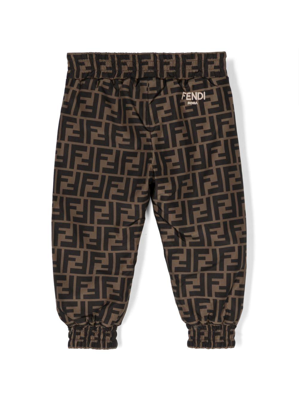 Pantalone marrone per neonato BUF071AMJJ F19J5 Fendi Kids 