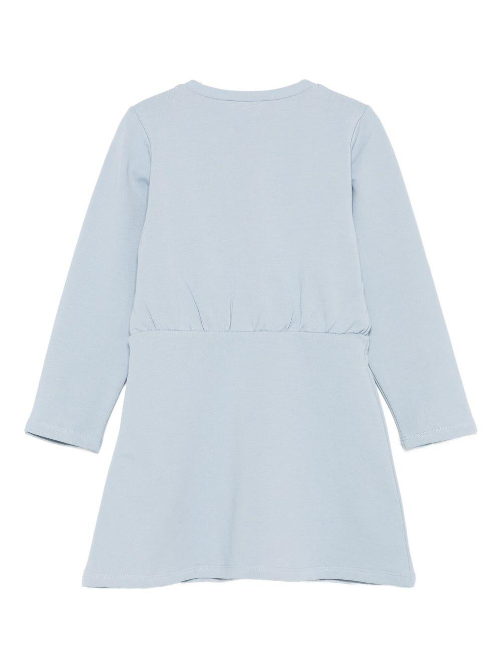 Abito azzurro per bambina KF5004F0724 64010 Liu Jo 