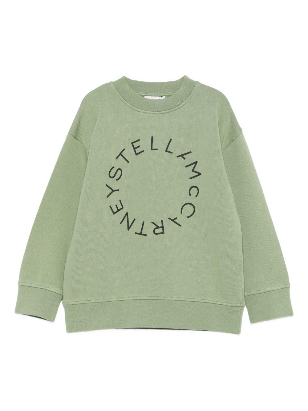 Felpa verde per bambino TX4R90Z0453 727 Stella McCartney Kids 