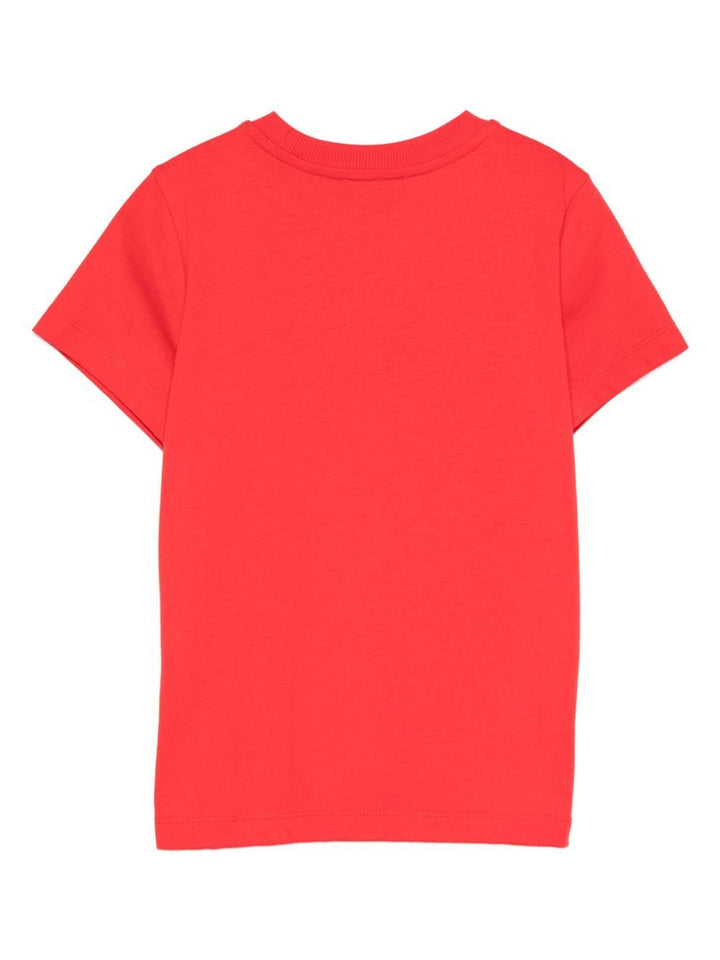 T-shirt rossa per bambino HUM05ILAA10 50109 Moschino Kids 
