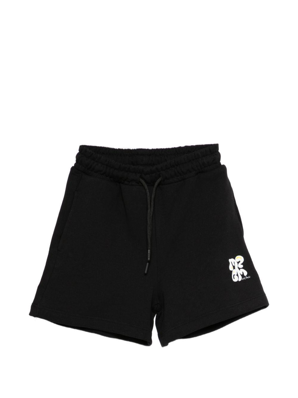 Bermuda nera per bambino S6MSJBBE249 110 Msgm Kids 