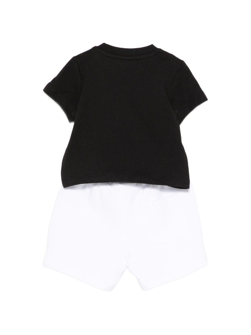 Completo bianco/nero per neonato Z31074 10P Karl Lagerfeld Kids 