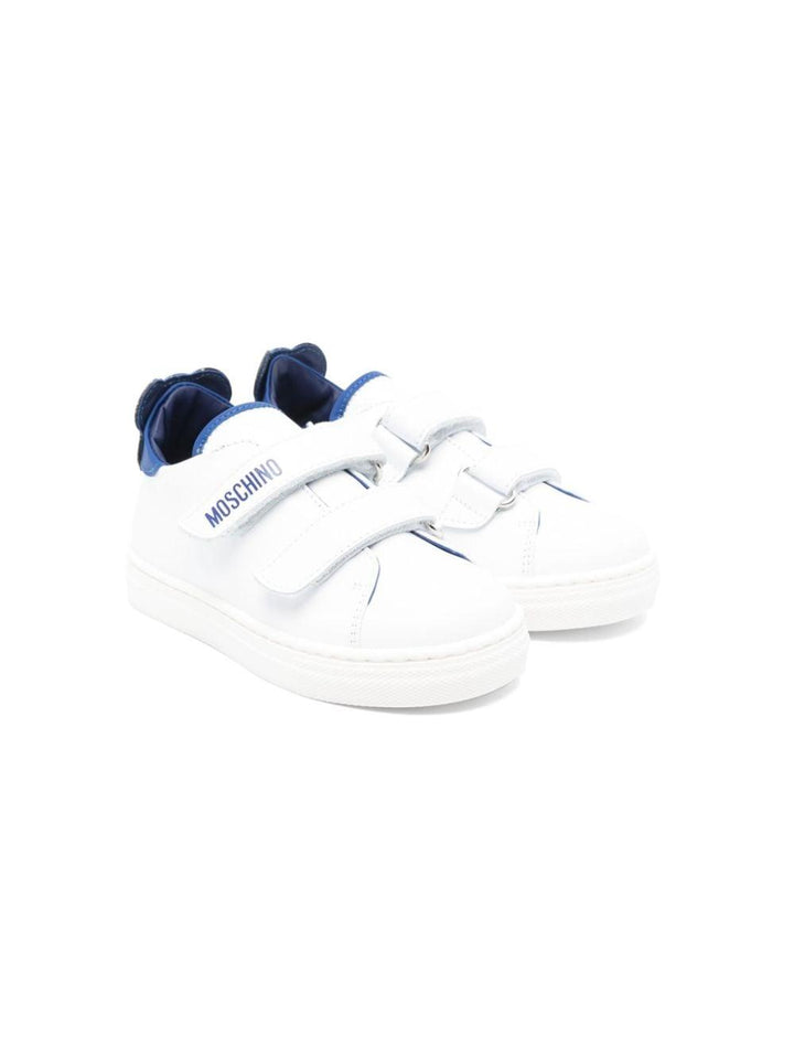 Sneakers bianche per bambino con logo
