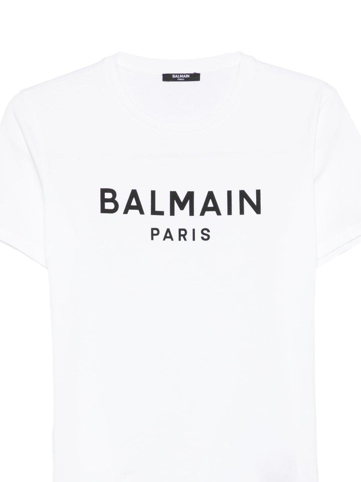 T-shirt bianca per bambino BY8R11Z3672 100NE Balmain Kids 