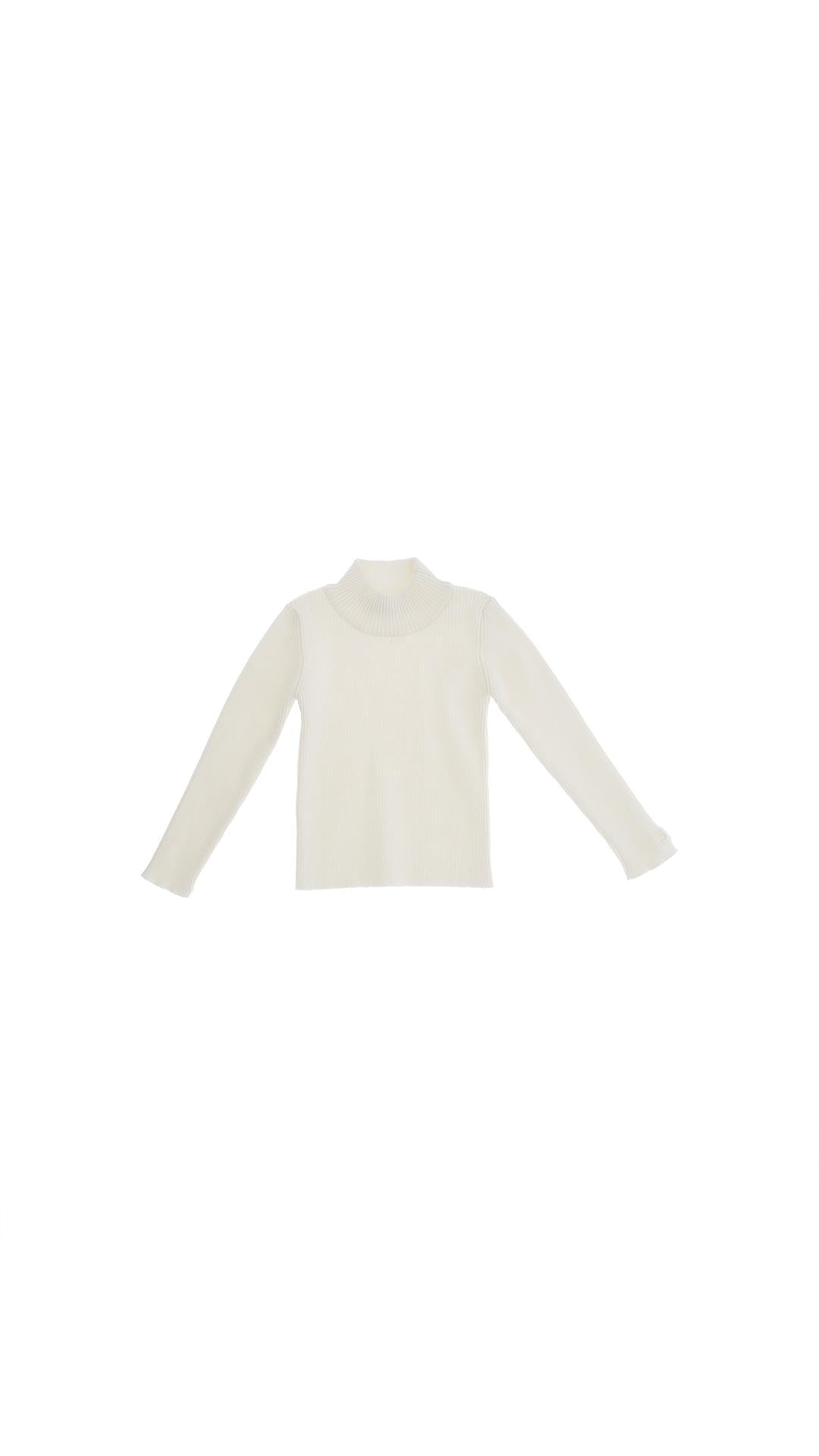 Maglia bianca per bambina EGMA040CFL040K 0004 Elisabetta Franchi Kids 