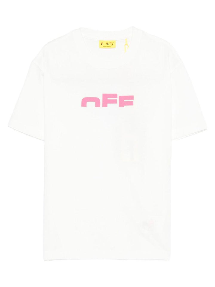 T-shirt bianca per bambino OGAA001F25JER002 0132 Off White Kids 