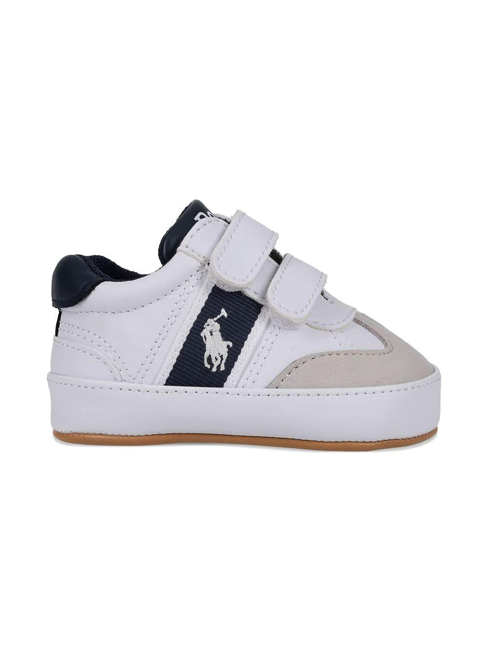 Sneakers bianche/blu per neonato RL03387101 HER Ralph Lauren Kids 