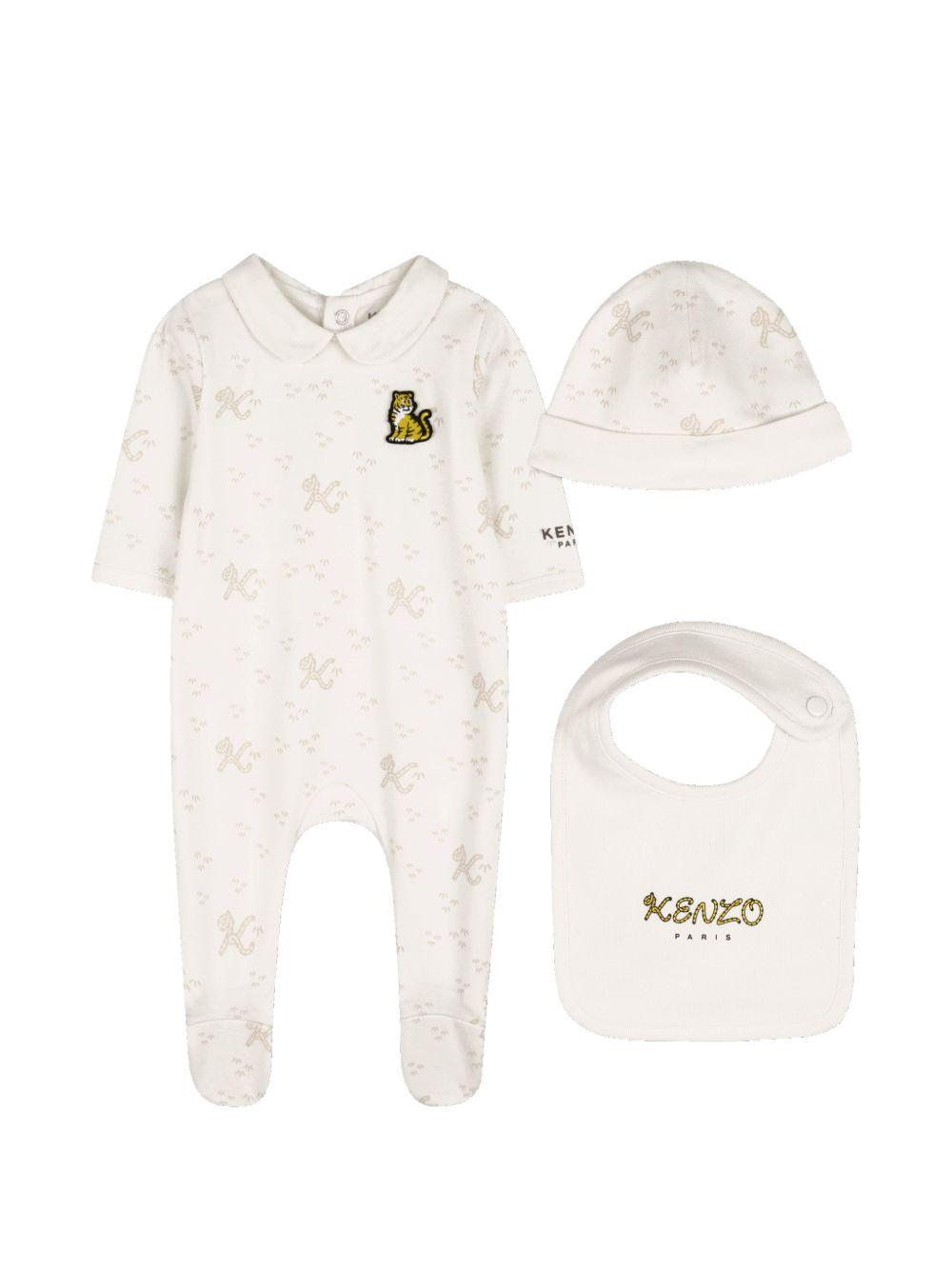 Tutina beige per neonato K61857 117 Kenzo Kids 