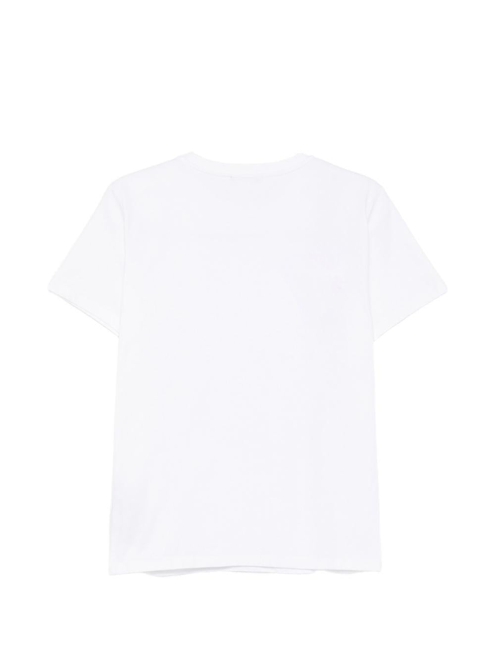 T-shirt bianca per bambino BY8Q21Z3672 100NE Balmain Kids 