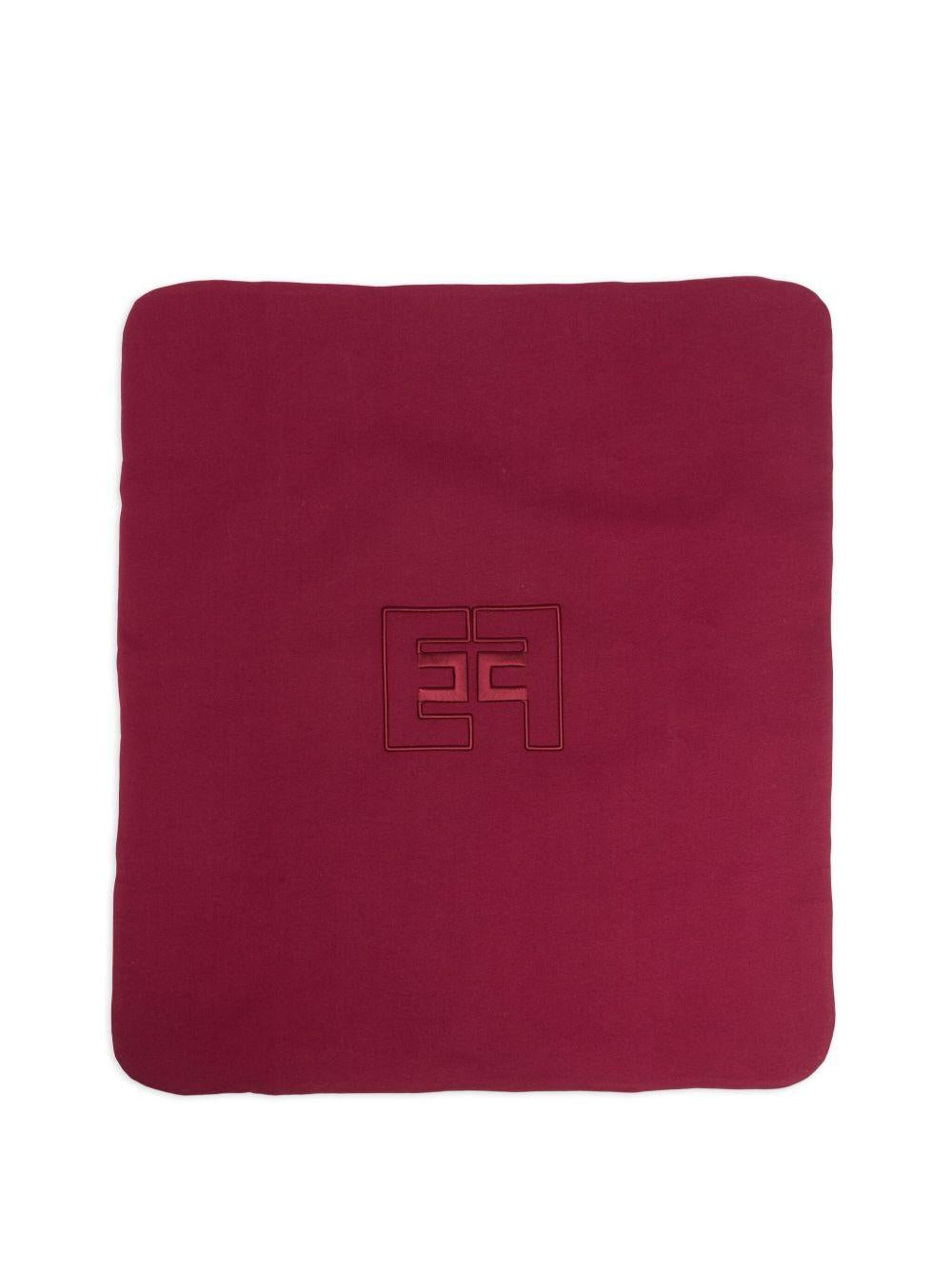 Coperta bordeaux per neonata ENCO0780FF002 3029 Elisabetta Franchi Kids 