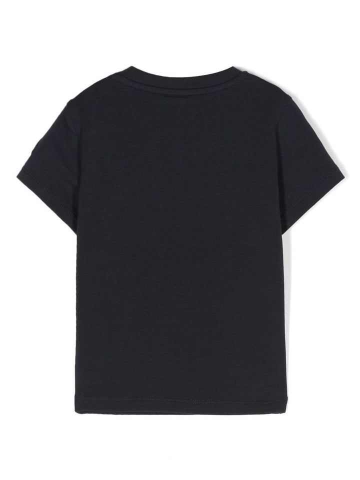 T-shirt blu navy per neonato 9518C0000689AUM 778 Moncler Kids 