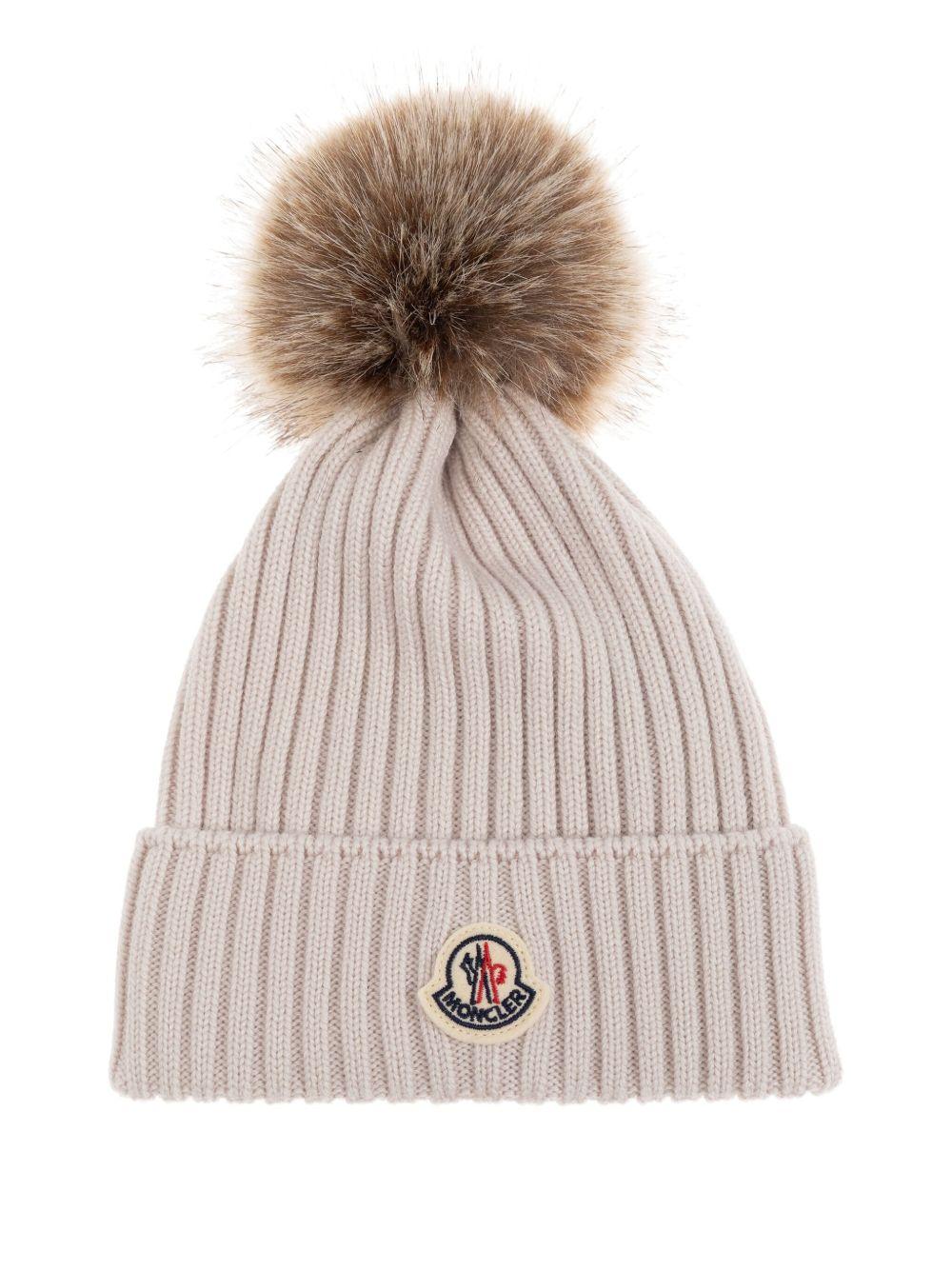 Cappello beige per bambino 9543B00011A9327 216 Moncler Kids 