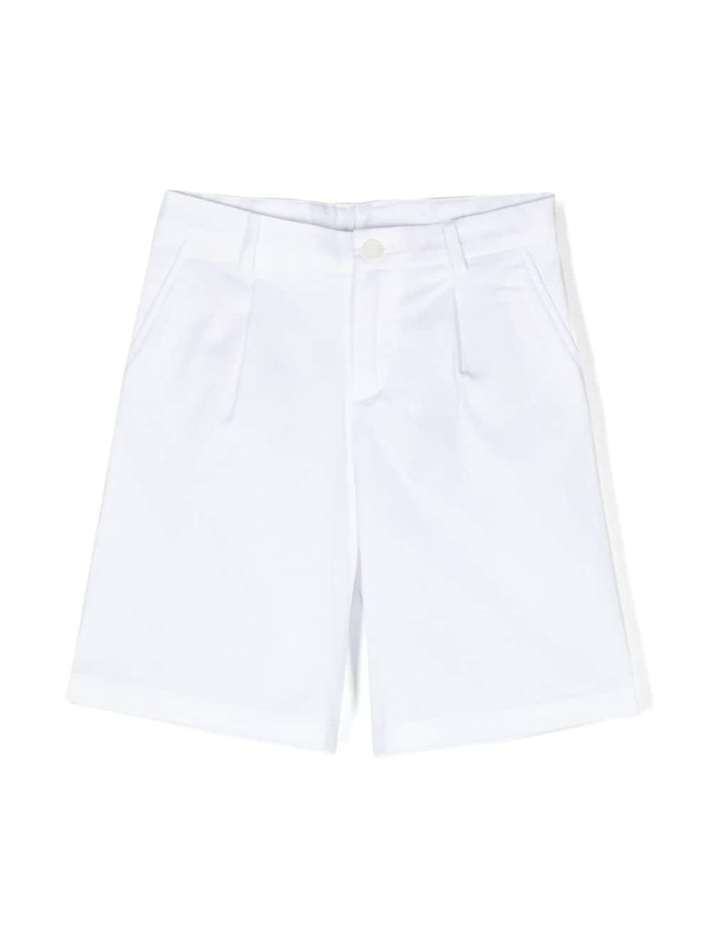 Bermuda bianca per bambino con logo L43Q25G7M4D W0800 Dolce & Gabbana Kids 