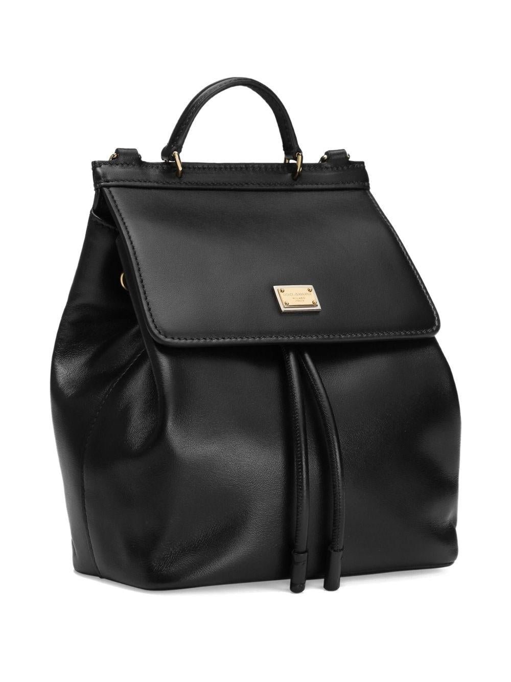 Zaino nero per bambina EB0264A1065 80999 Dolce & Gabbana Kids 