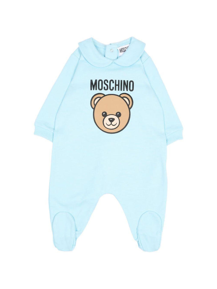 Tutina azzurra per neonato MUY09OLCA40 40304 Moschino Kids 