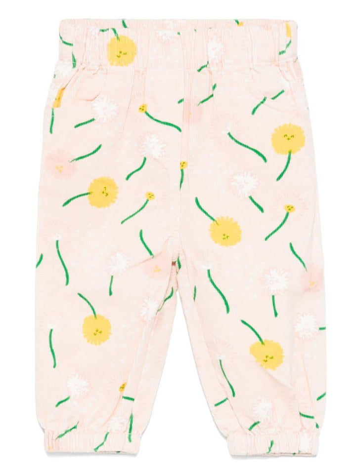 Pantalone rosa chiaro/multicolore per neonata