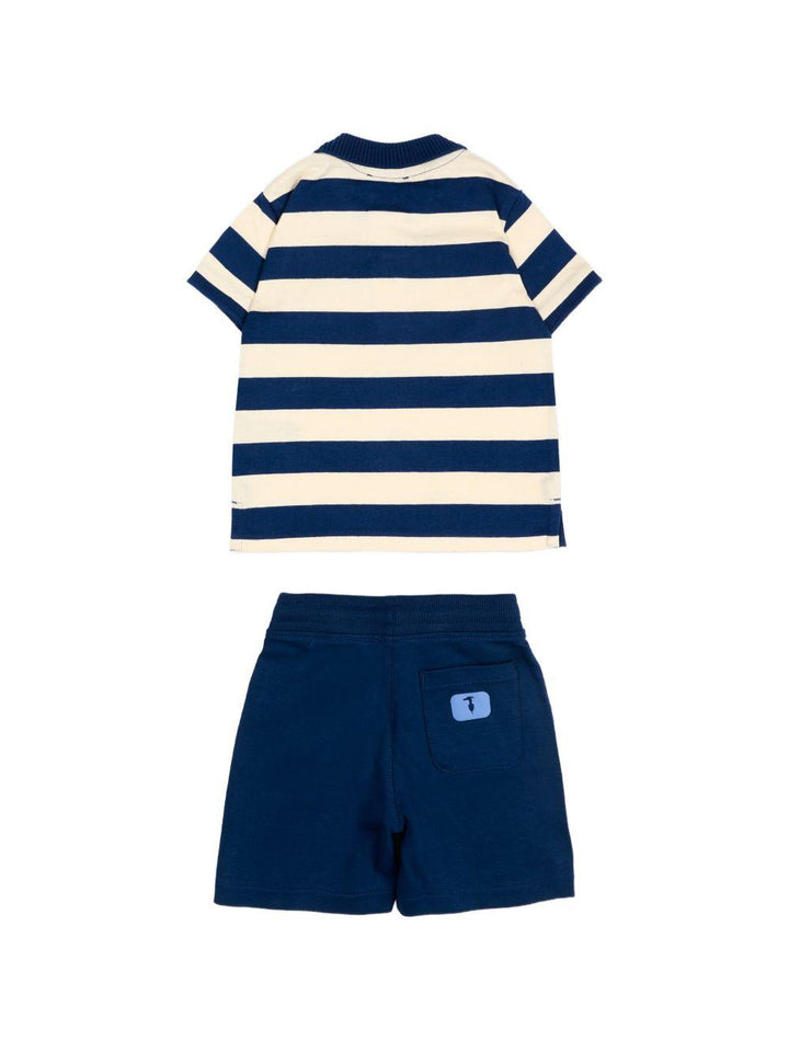 Completo crema/blu per neonato TIP26082CJ BLU Trussardi Kids 