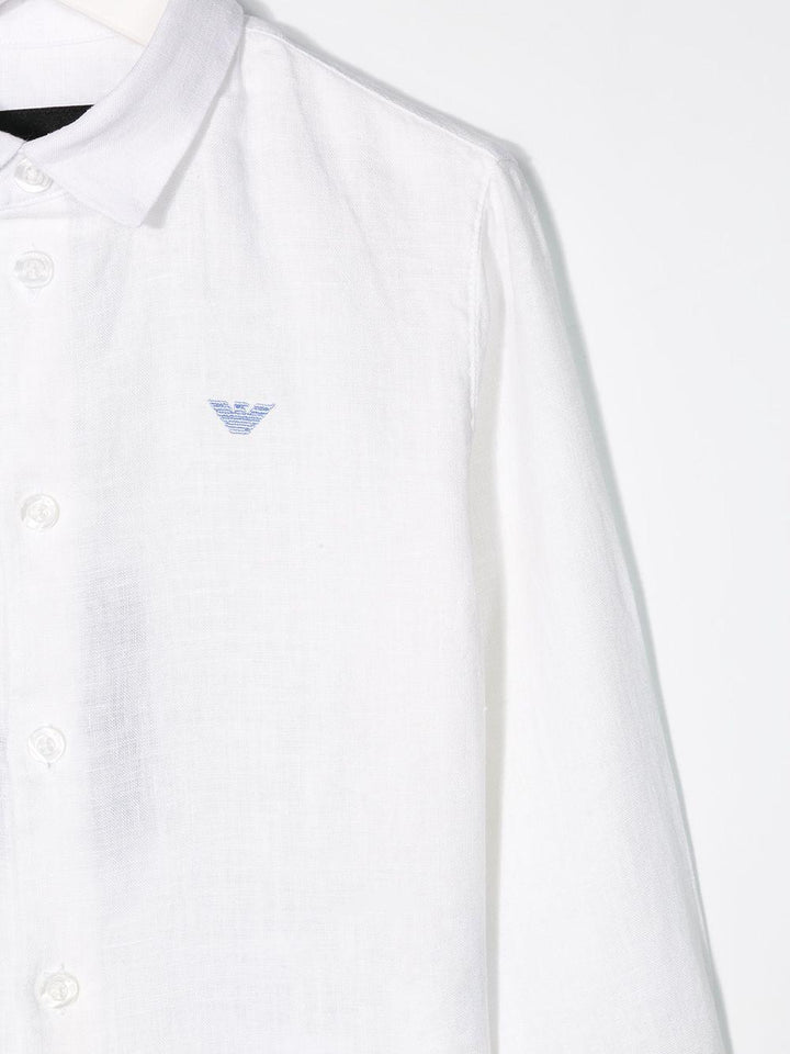 Camicia bianca per bambino 8N4CJ93NEEZ 0100 Emporio Armani Kids 
