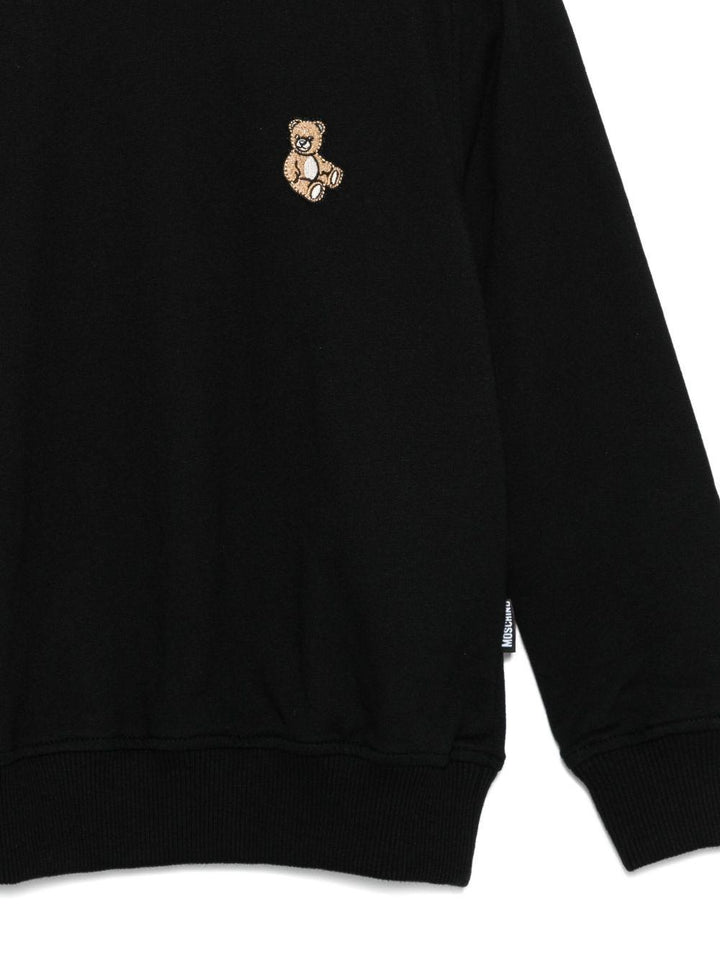 Maglione nero per bambino HRF08VLCA40 60100 Moschino Kids 