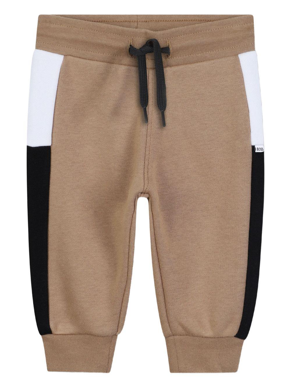 Pantalone marrone/bianco/nero per neonato J52429 269 Boss Kids 