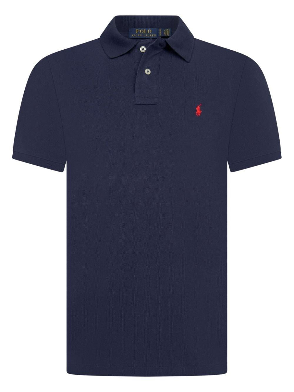 Polo blu per bambino con logo 323547926 004 Ralph Lauren Kids 