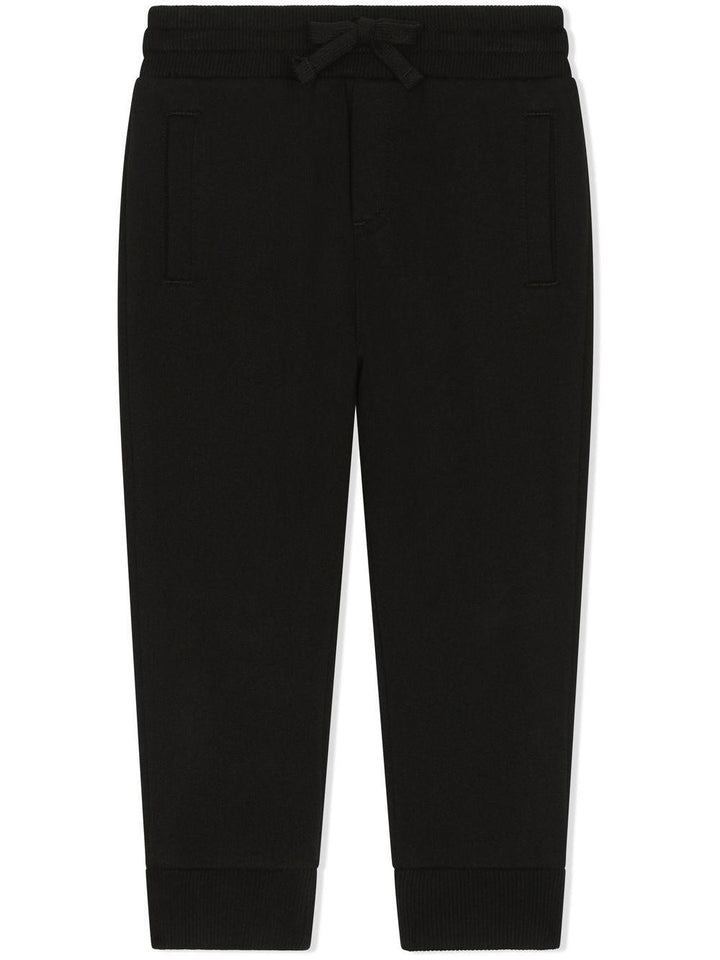 Pantalone nero per bambino L4JPT0G7I2P N0000 Dolce & Gabbana Kids 