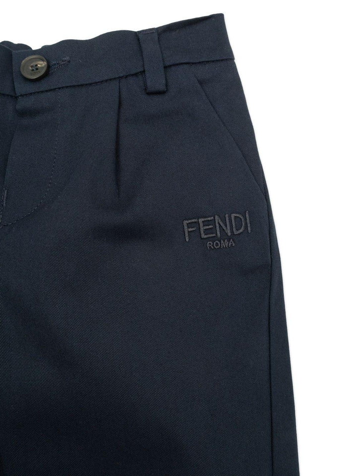 Pantalone blu scuro per neonato BMF271AS5Y F0QG0 Fendi Kids 