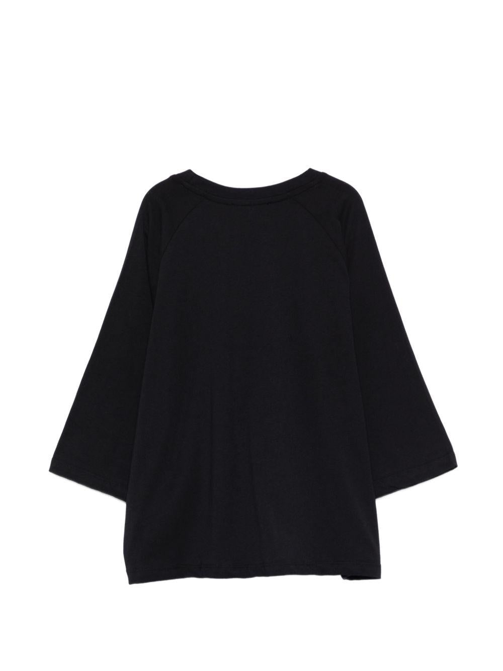 T-shirt nera per bambina S6MSJGTH090 110 Msgm Kids 
