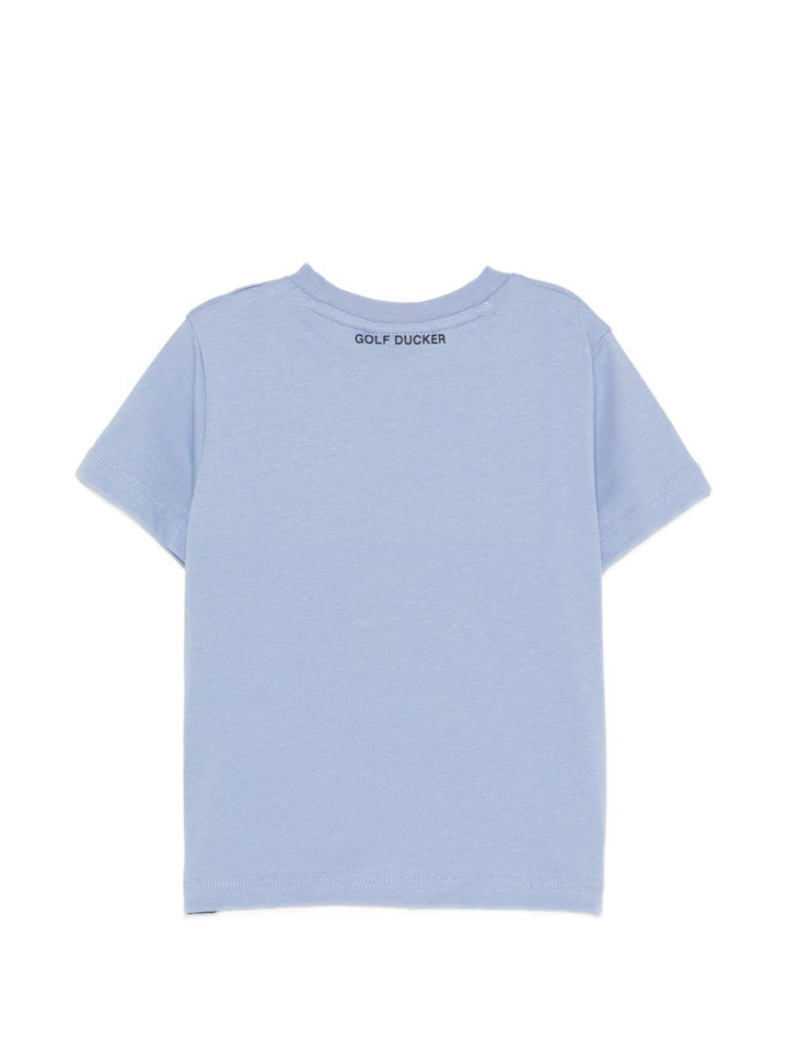 T-shirt blu per bambino JT1732XBESY22 90072 Save The Duck Kids 