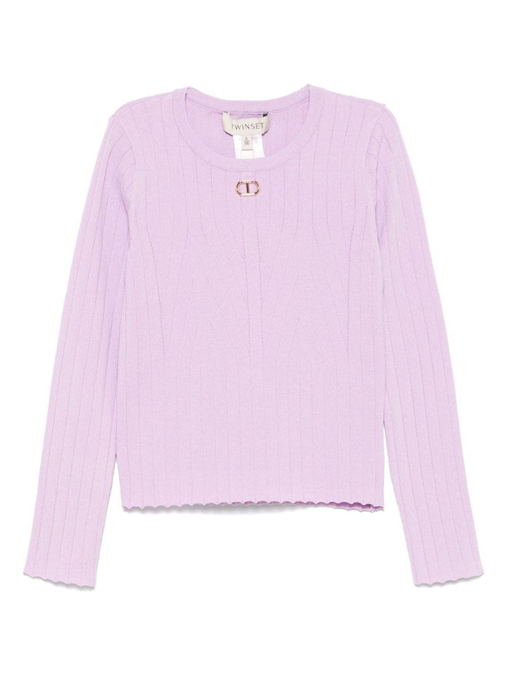 Maglione viola per bambina