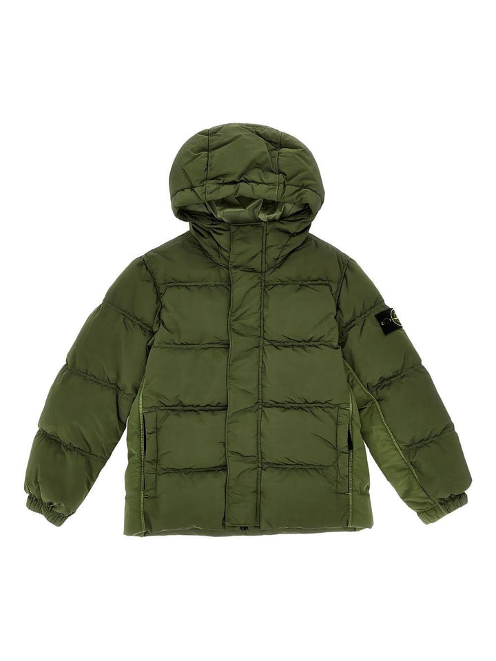 Giubbotto verde salvia per bambino 64100010S0019 V0055 Stone Island Kids 