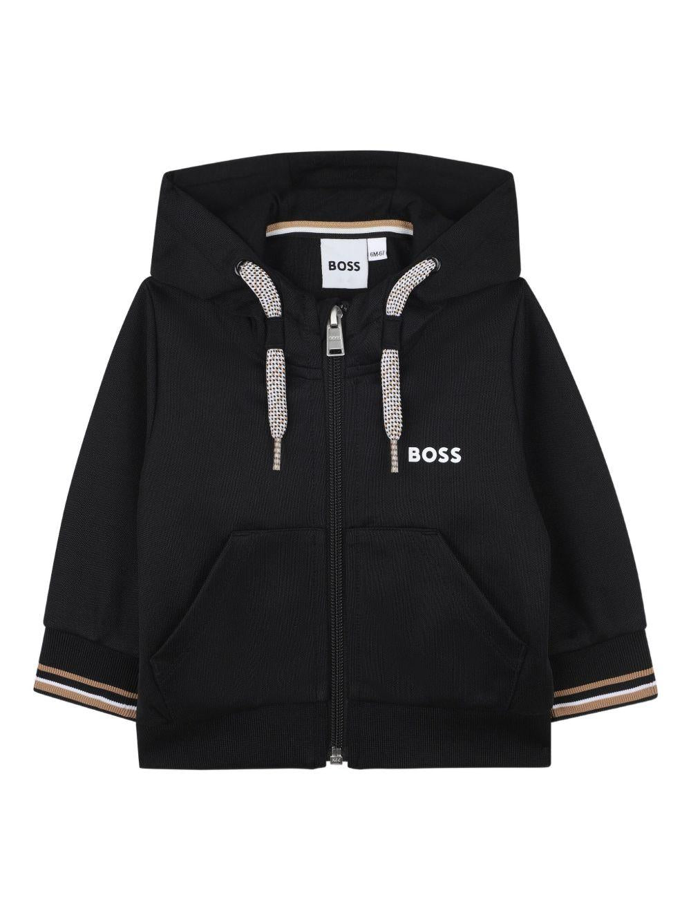 Completo sportivo nero per neonato J52480 09B Boss Kids 