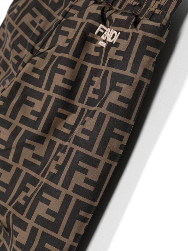 Pantalone marrone per neonato BUF071AMJJ F19J5 Fendi Kids 