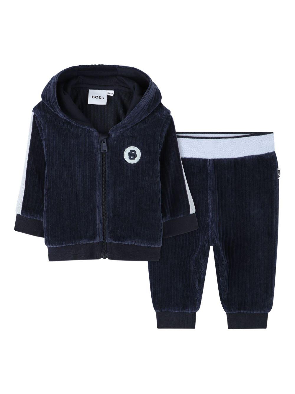 Completo sportivo blu marine per neonato J52532 849 Boss Kids 