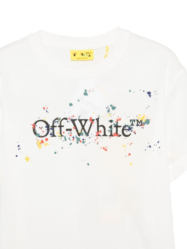 T-shirt bianca per bambino OBAA002F25JER005 0110 Off White Kids 