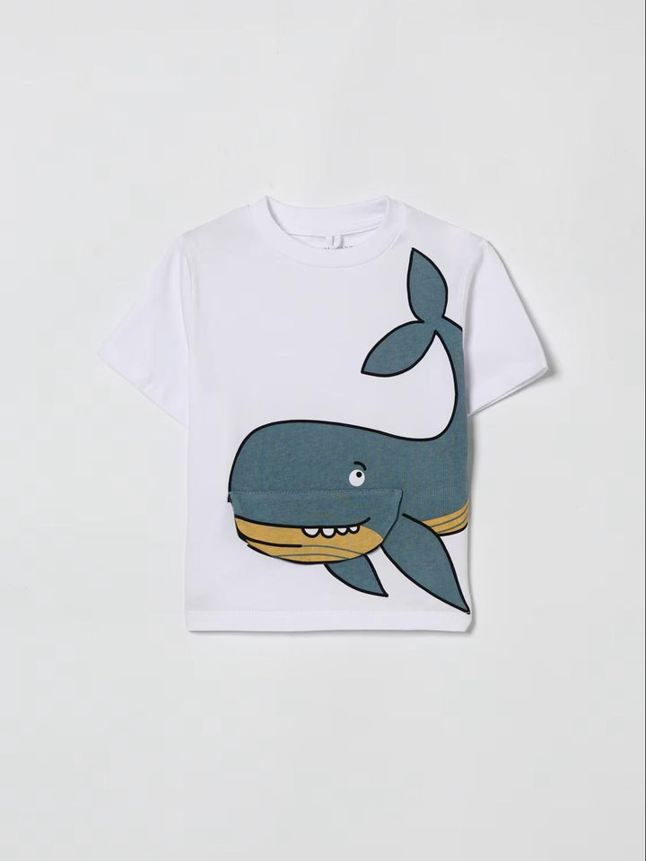 T-shirt bianca per bambino TY8Q71Z0434 100 Stella McCartney Kids 