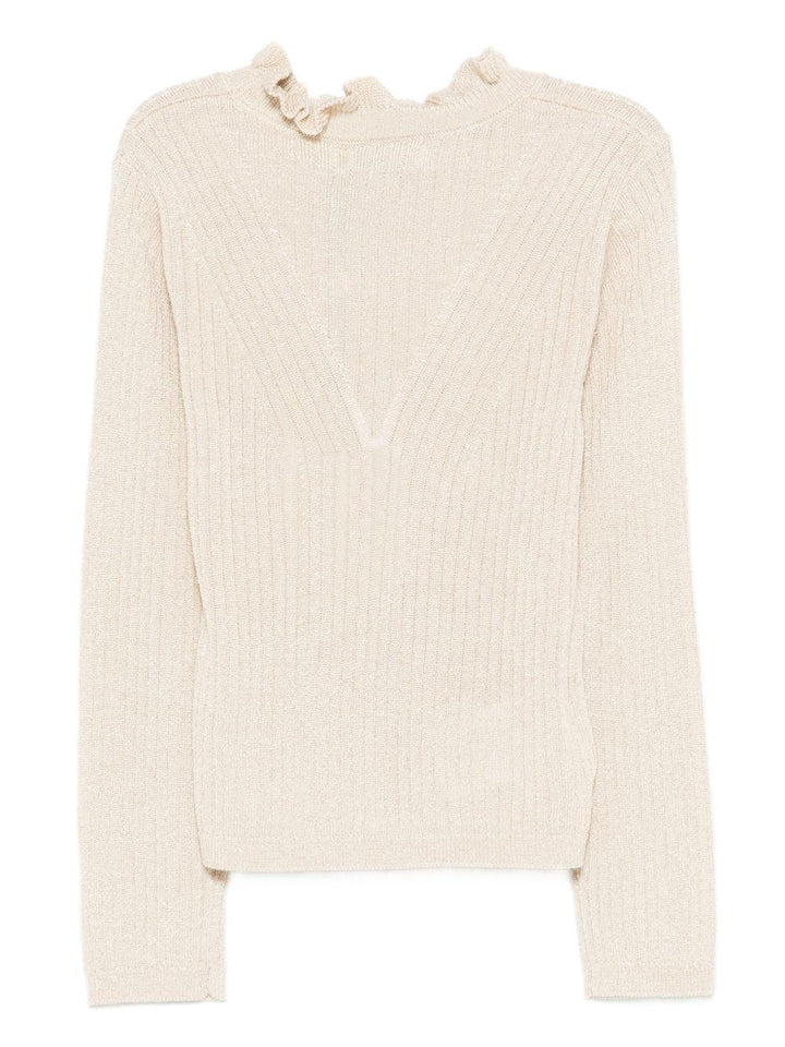 Maglione bianco crema per bambina 5836 090 Abel & Lula 